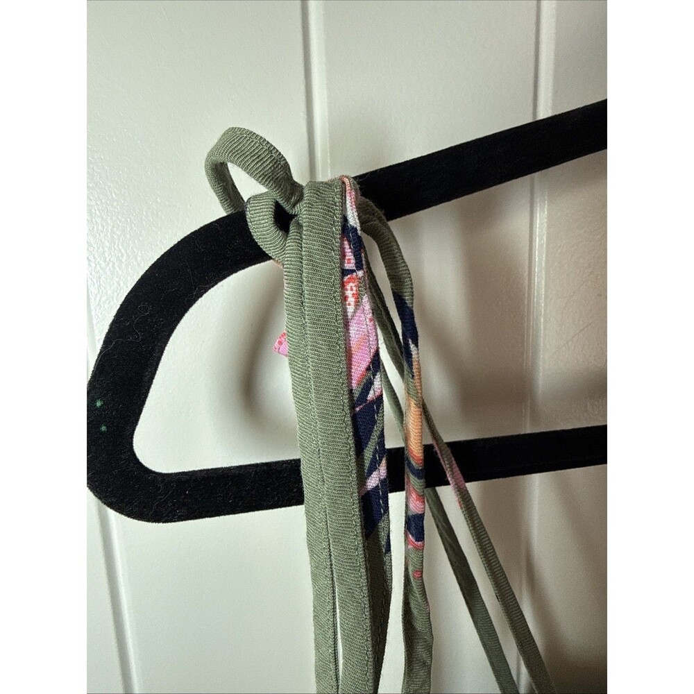 A New Day Women's Green Tropical Spaghetti Strap Dress L - Picture 2 of 9